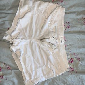 White jeans shorts